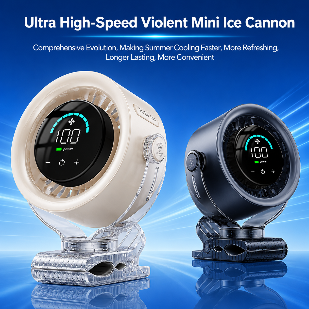 KIMMOO 4000mAh Rechargeable Portable Clip-on Fan™