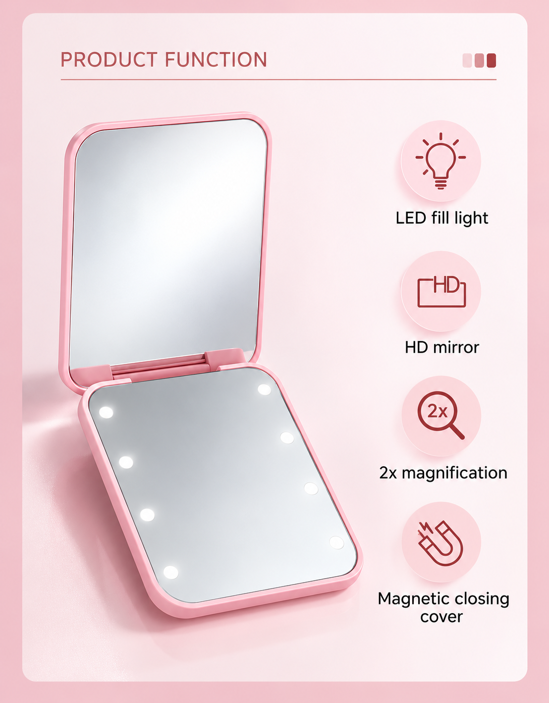 LED Makeup Folding Mirror™